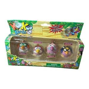 Koo Koo Zoo Birds 4pck Pond Trotter, Woodpecker, Frezzwig Bird of Paradise